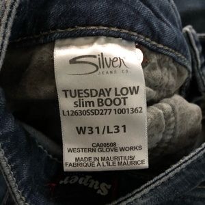 Silver jeans